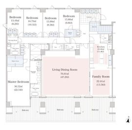 ラ・トゥール代々木上原 D301 間取り図