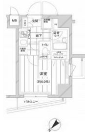 コンシェリア新橋 11階 間取り図