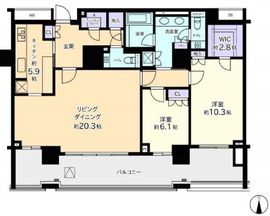 広尾ガーデンヒルズ 10階 間取り図