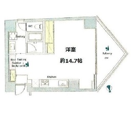 ワインアパートメント 4階 間取り図