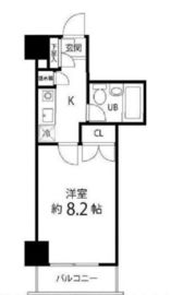 ハイリーフ芝大門 207 間取り図