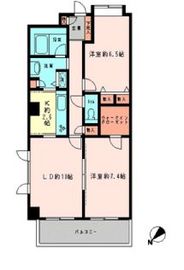 コロネード市ヶ谷 205 間取り図
