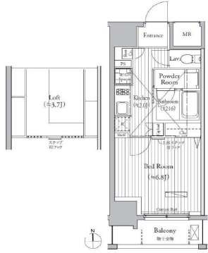 ミュゼ南麻布 402 間取り図