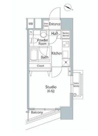 ファーストリアルタワー新宿 701 間取り図