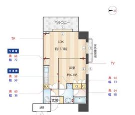 MFPRコート木場公園 511 間取り図