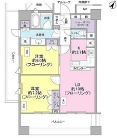 テラス渋谷美竹 7階 間取り図