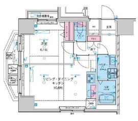 ジェノヴィア浅草駅前スカイガーデン 7階 間取り図