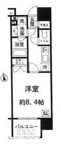 コンフォリア新宿御苑1 1404 間取り図