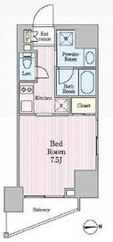 ディームス三田 203 間取り図