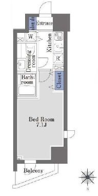 ドゥーエ学芸大学2 703 間取り図