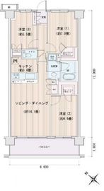 エスティメゾン豊洲レジデンス D637 間取り図