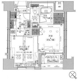 パークリュクス銀座mono 2階 間取り図