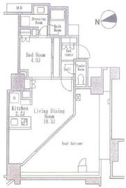 アルビン六本木レジデンス 5階 間取り図