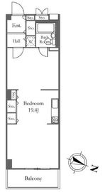 アクティ目黒駅前 1号棟 305 間取り図