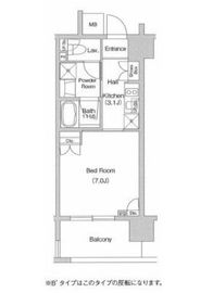 フレアージュ恵比寿 1103 間取り図