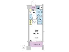 メインステージ白金高輪駅前 202 間取り図