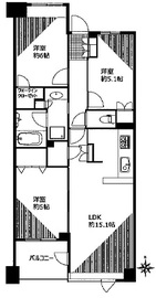 シティハウス神楽坂 2階 間取り図