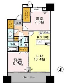 ロイヤルパークスシーサー南千住 810 間取り図