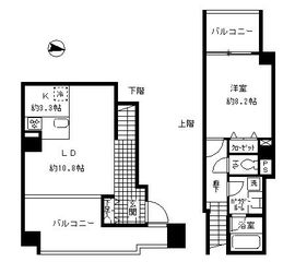 NTPRレジデンス芝浦 801 間取り図