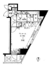 グレイス高輪タワー 7階 間取り図