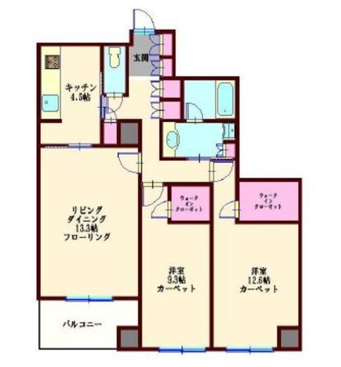 六本木ヒルズレジデンス B棟 40階 間取り図