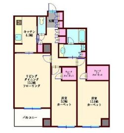 六本木ヒルズレジデンス B棟 40階 間取り図