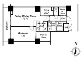 ロイヤルパークスタワー南千住 3304 間取り図