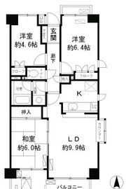 レジデンスシャルマン林試の森 501 間取り図