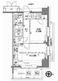 MFPRコート木場公園 1212 間取り図