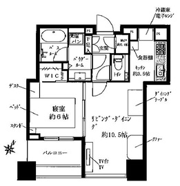 シティタワー有明 9階 間取り図