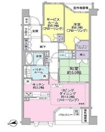 ヴィークコート市谷加賀町 3階 間取り図