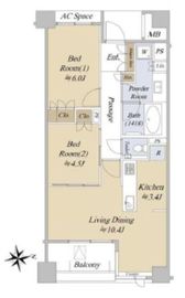 ヴィークコート市谷加賀町 4階 間取り図