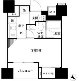 パークリュクス銀座mono 13階 間取り図