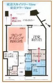 芝浦アイランド ケープタワー 31階 間取り図