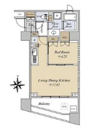 シティハウス代々木ステーションコート 8階 間取り図