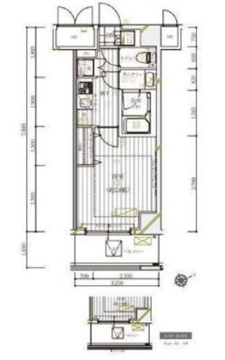レガリス愛宕御成門 9階 間取り図