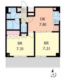 エスティメゾン千石 406 間取り図