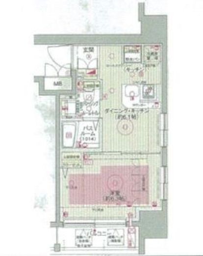エステムプラザ飯田橋タワーレジデンス 402 間取り図
