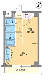 カスタリア千駄ヶ谷 102 間取り図