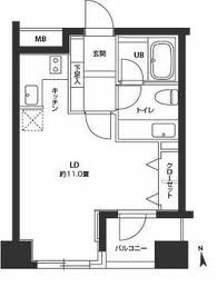 カスタリア高輪台 703 間取り図