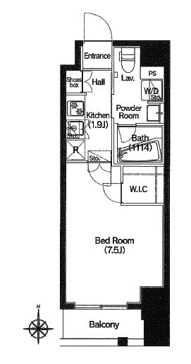 コンフォリア錦糸町DEUX 712 間取り図