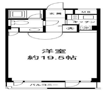 H&M南青山イースト 207 間取り図