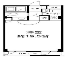 H&M南青山イースト 207 間取り図