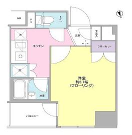 グラーサ銀座イースト 4階 間取り図