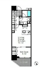 ニューシティアパートメンツ戸越 1302 間取り図