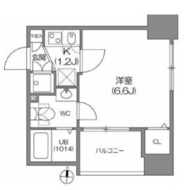 アジールコート中野坂上 504 間取り図