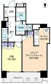 コスモポリス品川 37階 間取り図