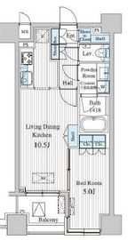 MFPRコート赤坂見附 602 間取り図