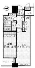 ザ・タワーズ台場 ウエスト 5階 間取り図