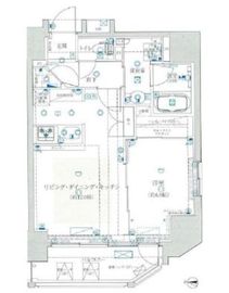 クレイシア新宿 4階 間取り図